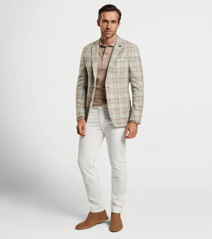 Mens Kelling Plaid Soft Jacket British Grey Peter Millar Sport Coats and Suits Mens Kelling Plaid Soft Jacket British Grey Peter Millar Sport Coats and Suits