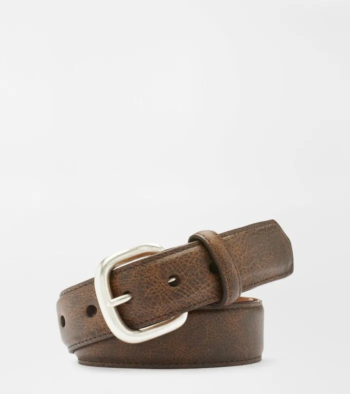 Mens Pilot Mill Belt Brown Peter Millar Belts