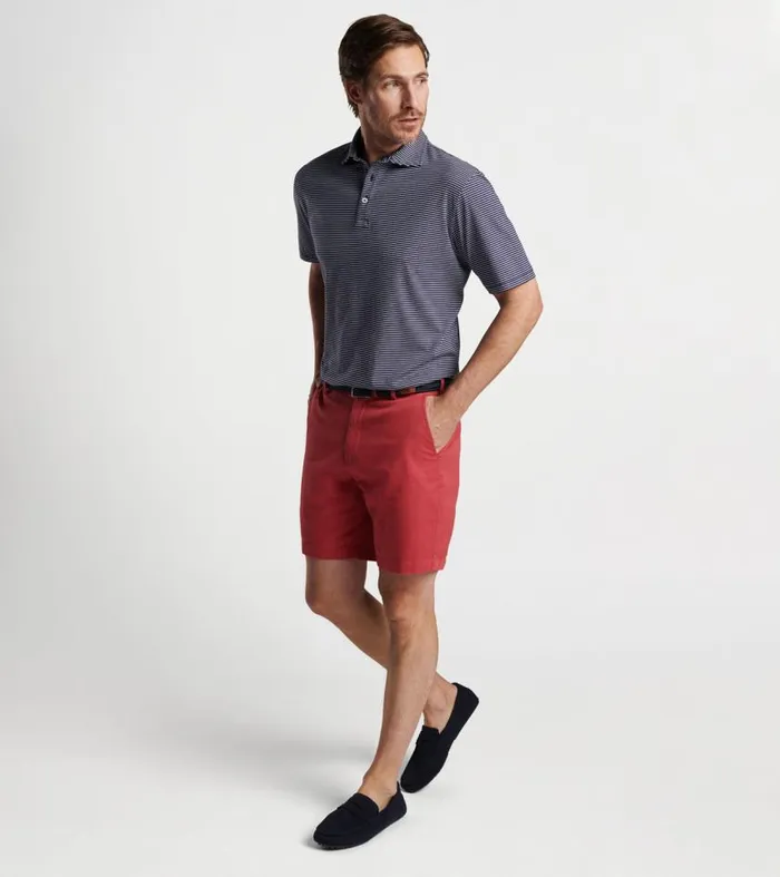 Mens Pilot Mill Halifax Stripe ShortSleeve Polo Navy Peter Millar Polos Mens Pilot Mill Halifax Stripe ShortSleeve Polo Navy Peter Millar Polos