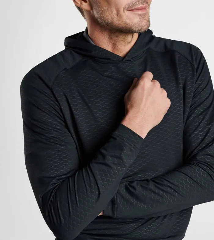 Mens Pine Arrow Performance Hoodie Black Peter Millar Pullovers and Hoodies Mens Pine Arrow Performance Hoodie Black Peter Millar Pullovers and Hoodies