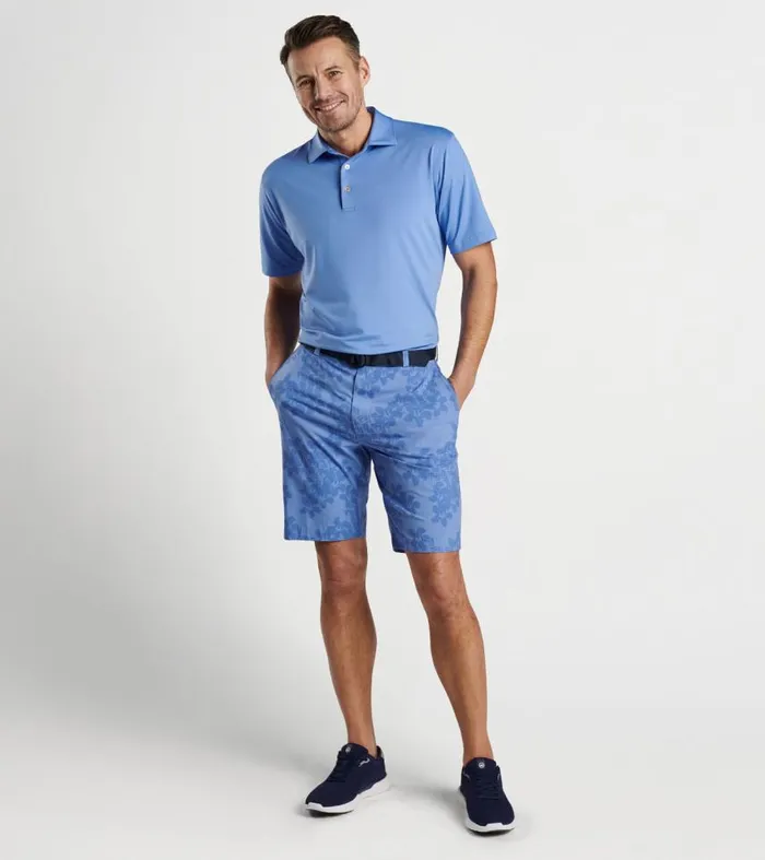 Mens Solid Performance Jersey Polo Bondi Blue Peter Millar Polos Mens Solid Performance Jersey Polo Bondi Blue Peter Millar Polos
