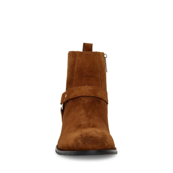 Mens Steve Madden Boots Dash Cognac Suede Mens Steve Madden Boots Dash Cognac Suede
