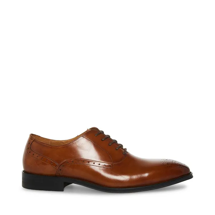 Mens Steve Madden Dress Zate Tan Leather