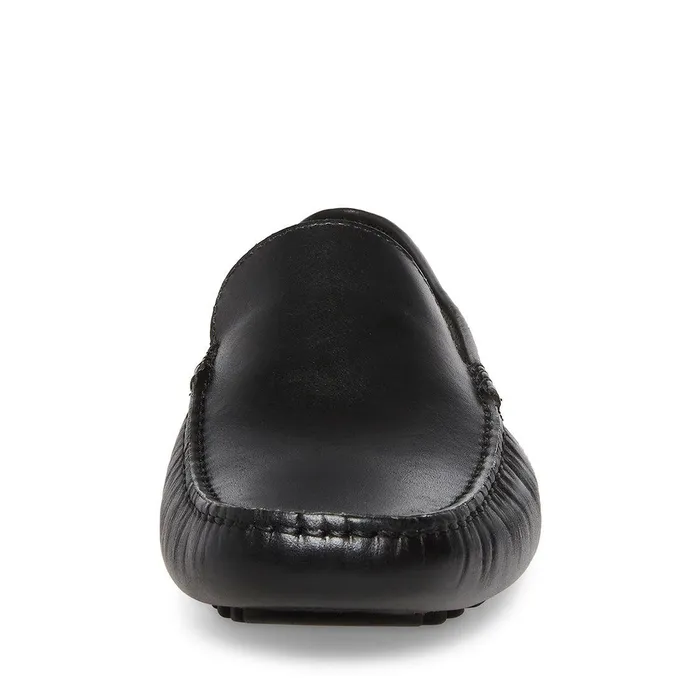 Mens Steve Madden Loafers Bergamo Black Leather Mens Steve Madden Loafers Bergamo Black Leather