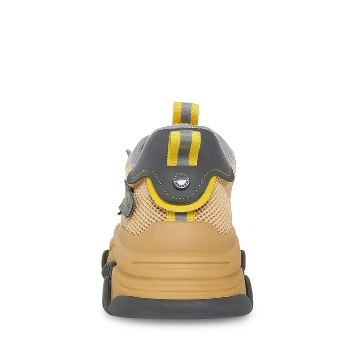 Mens Steve Madden Sneakers Possess Gold Multi