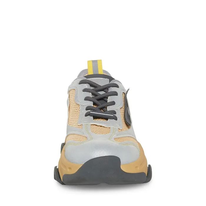 Mens Steve Madden Sneakers Possess Gold Multi