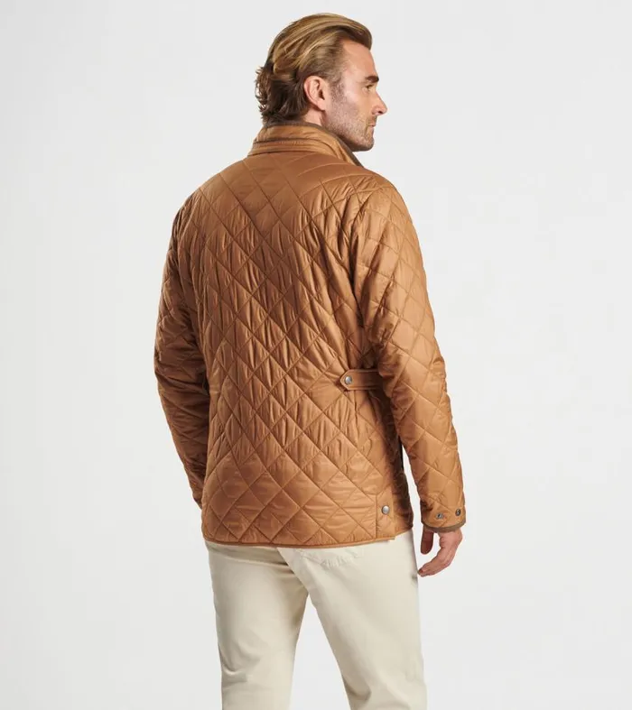 Mens Suffolk Quilted Travel Coat Turbinado Peter Millar Jackets and Coats Mens Suffolk Quilted Travel Coat Turbinado Peter Millar Jackets and Coats