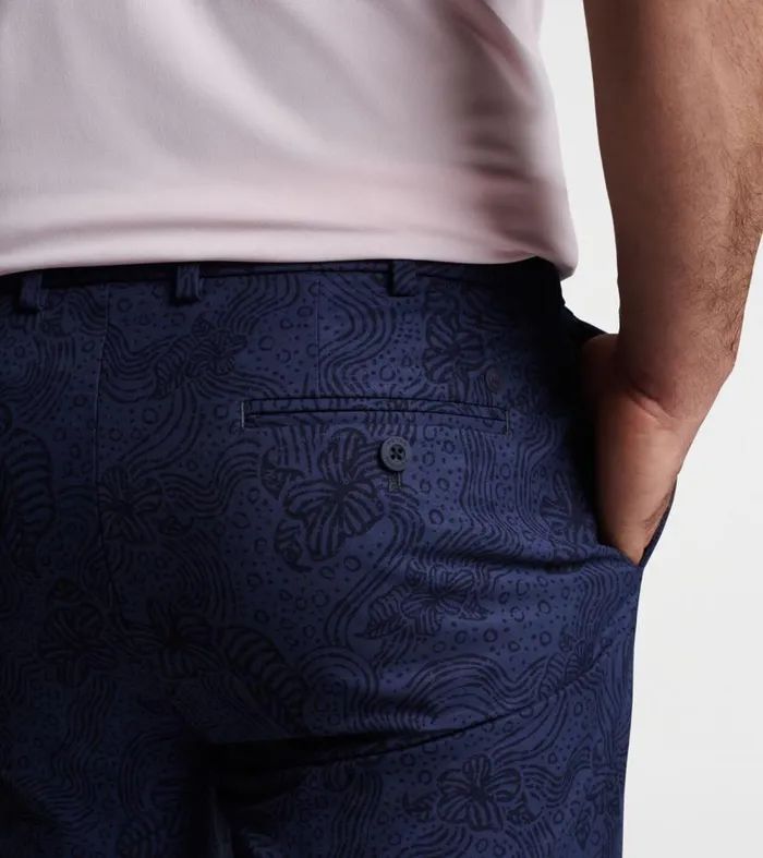 Mens Surge Oakland Floral Performance Short Navy Peter Millar Shorts Mens Surge Oakland Floral Performance Short Navy Peter Millar Shorts