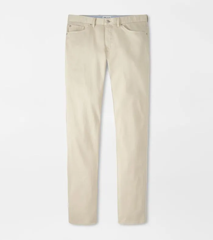 Mens Ultimate Sateen FivePocket Pant Sand Peter Millar Pants