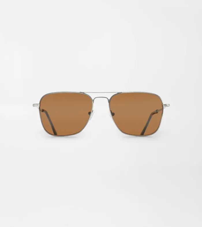 Mens Voyager Sunglasses Nickel Peter Millar Sunglasses