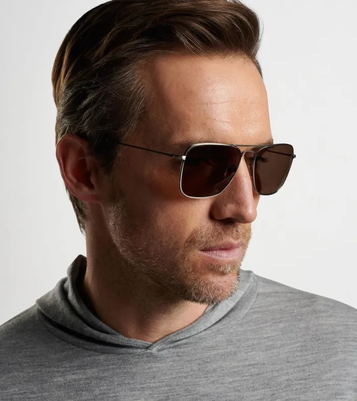 Mens Voyager Sunglasses Nickel Peter Millar Sunglasses Mens Voyager Sunglasses Nickel Peter Millar Sunglasses