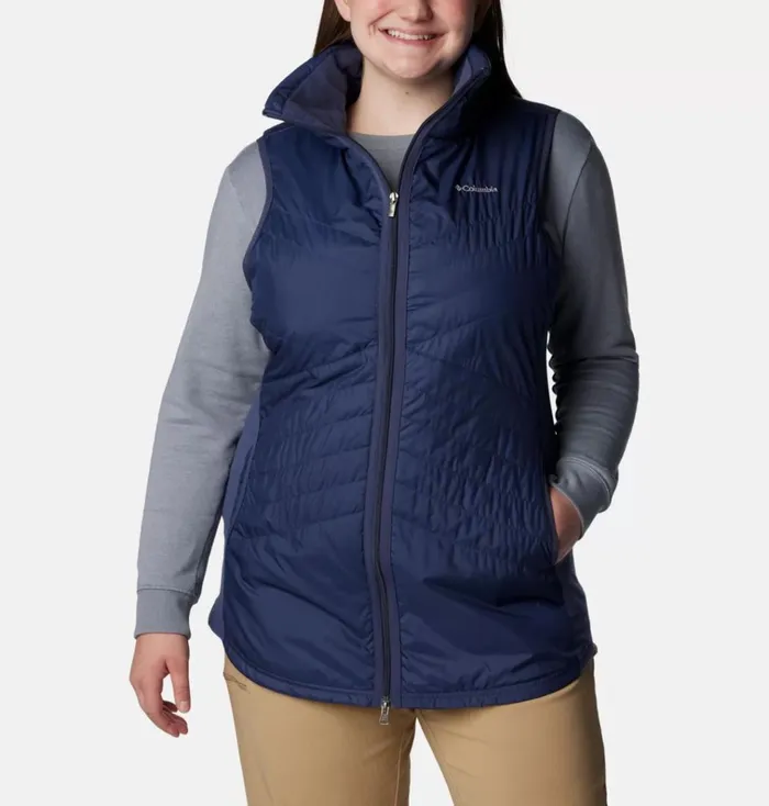 Mix It Around Long Vest 8211 Plus Size Nocturnal Womens Columbia Sportswear Vests