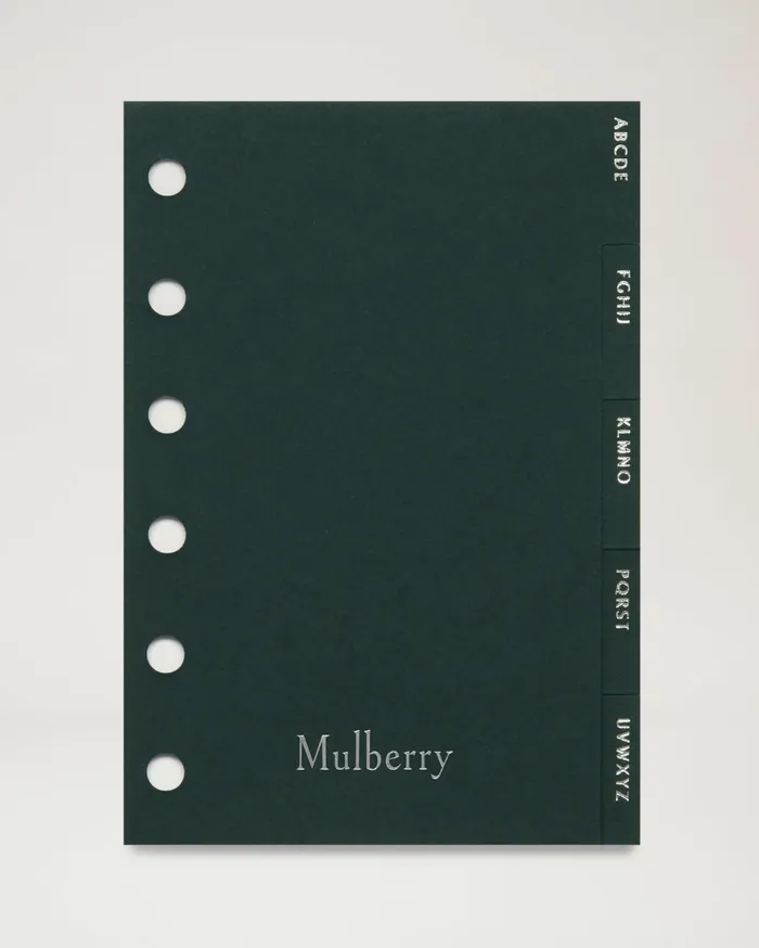 Mulberry Pocket Book Contacts Dividers Women Organisers