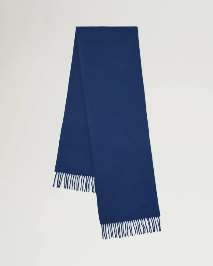 Mulberry Small Solid Merino Wool Scarf Women Scarves