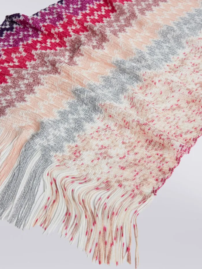 Multicoloured Modal And Lurex Stole With Fringes Multicoloured Women Missoni Scarves and Foulards Multicoloured Modal And Lurex Stole With Fringes Multicoloured Women Missoni Scarves and Foulards