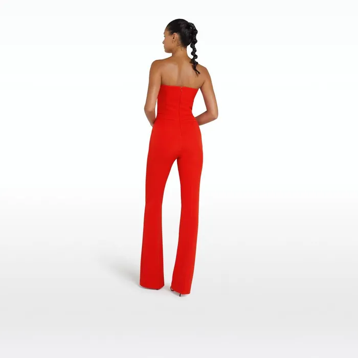 Myrine Cherry Red Jumpsuit Women Safiyaa Jumpsuits