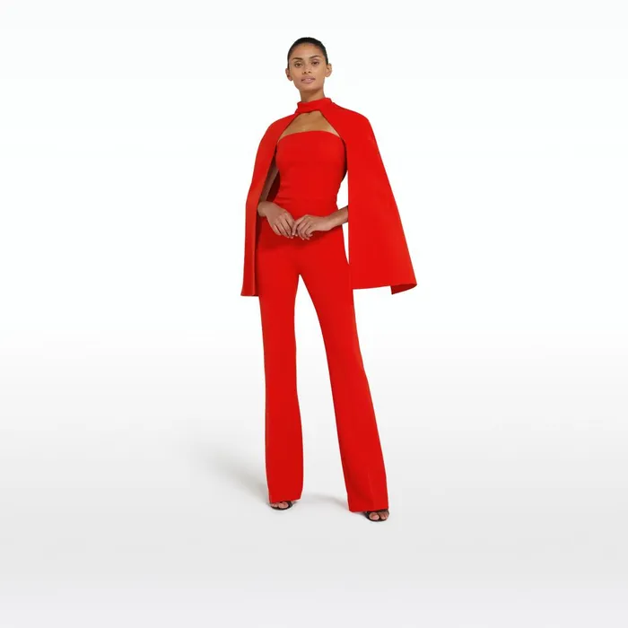 Myrine Cherry Red Jumpsuit Women Safiyaa Jumpsuits