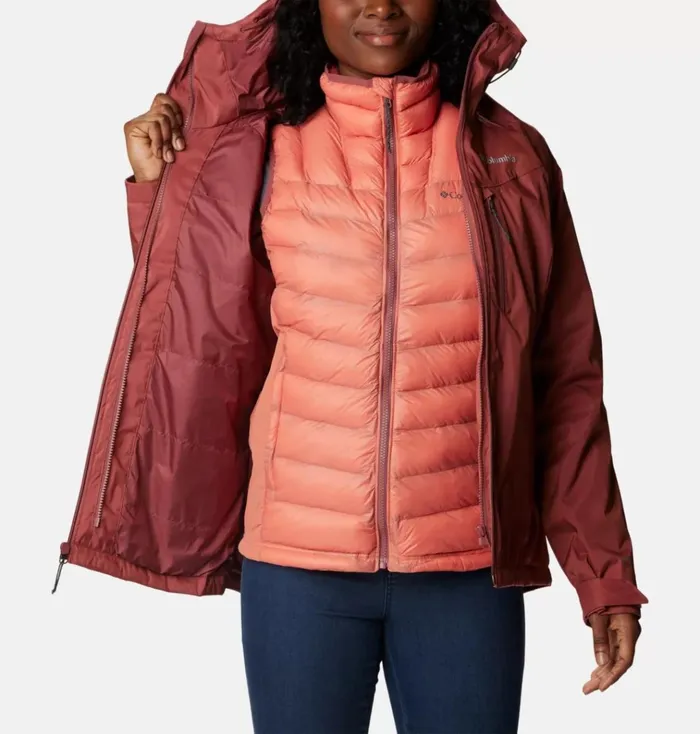 Oak Ridge Interchange Jacket Beetroot Sheen Womens Columbia Sportswear 3in1 Interchange Oak Ridge Interchange Jacket Beetroot Sheen Womens Columbia Sportswear 3in1 Interchange