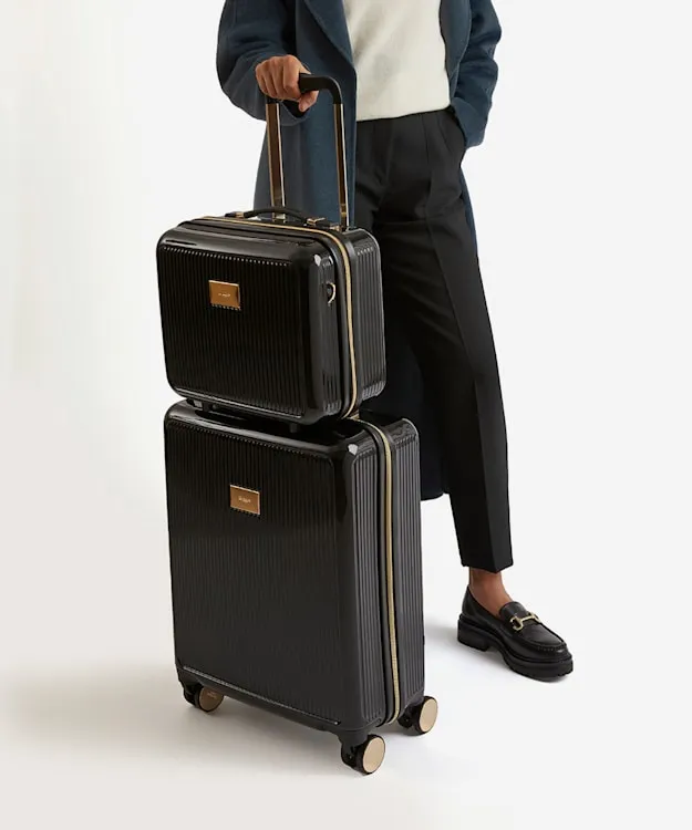 Olive Vanity Black Small HardShell Travel Bag Dune London Black Women Dune London Suitcases and Luggage Olive Vanity Black Small HardShell Travel Bag Dune London Black Women Dune London Suitcases and Luggage