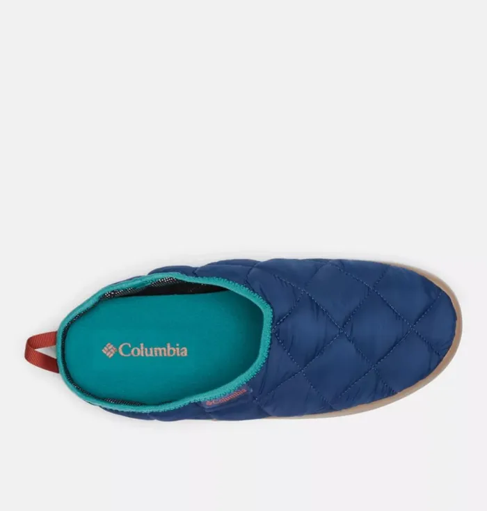 OmniHeat Lazy Bend Camper Shoe Carbon Warp Red Mens Columbia Sportswear Slippers