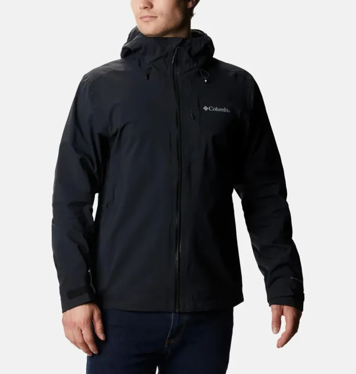 OmniTech AmpliDry Rain Shell Jacket Black Mens Columbia Sportswear Rain