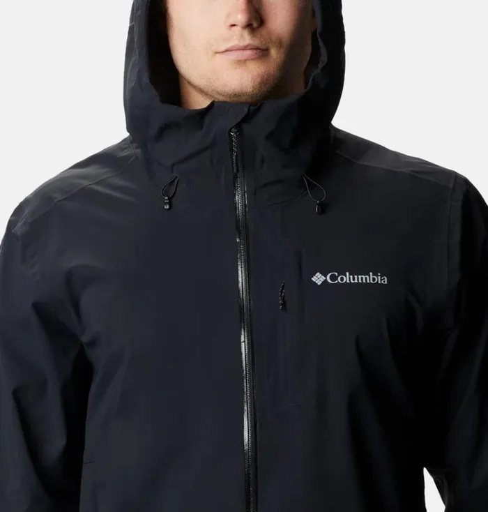 OmniTech AmpliDry Rain Shell Jacket Black Mens Columbia Sportswear Rain