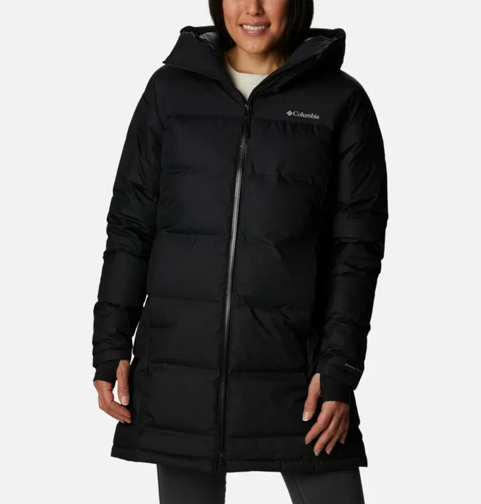 Opal HillMid Down Jacket Black Womens Columbia Sportswear Insulated and Down