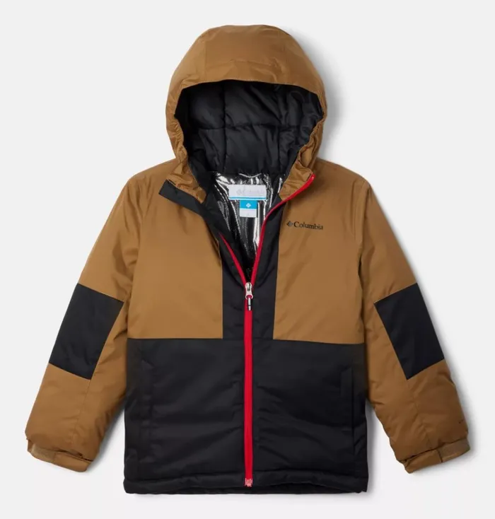 Oso Mountain Insulated Jacket Delta Black Kids Columbia Sportswear Jackets and Vests
