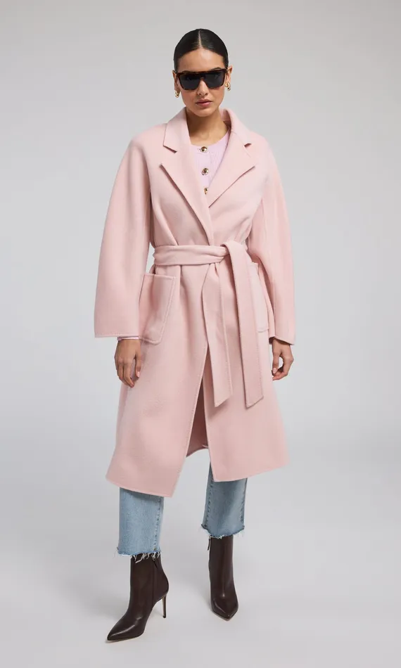 Outerwear Grayson Wool Coat POWDER PINK Generation Love Clothing Women