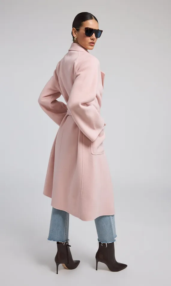 Outerwear Grayson Wool Coat POWDER PINK Generation Love Clothing Women