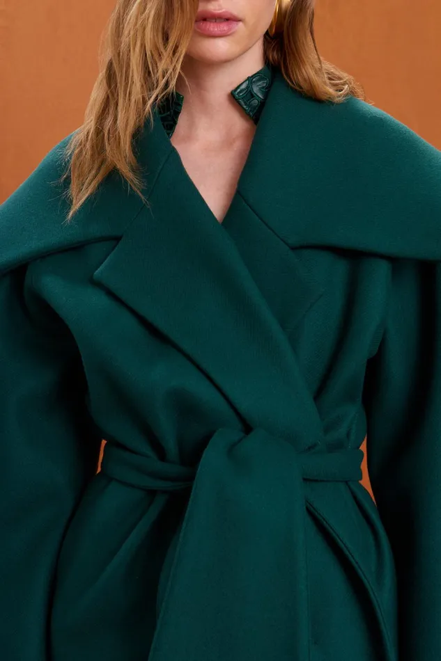 Outerwear Women Cult Gaia NIX COAT 8211 FOREST GREEN Outerwear Women Cult Gaia NIX COAT 8211 FOREST GREEN