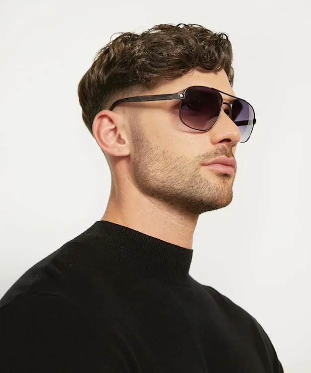 Ozzyy Gunmetal Premium Acetate and Metal Sunglasses Dune London Grey Men Dune London Sunglasses Ozzyy Gunmetal Premium Acetate and Metal Sunglasses Dune London Grey Men Dune London Sunglasses