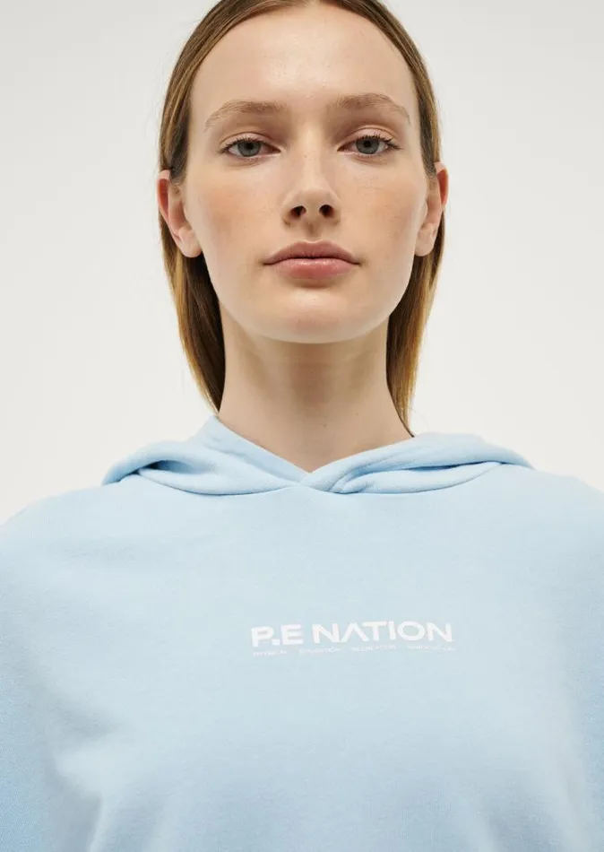 PE Nation Hoodies Women TRANSITION HOODIE IN SKY BLUE PE Nation Hoodies Women TRANSITION HOODIE IN SKY BLUE