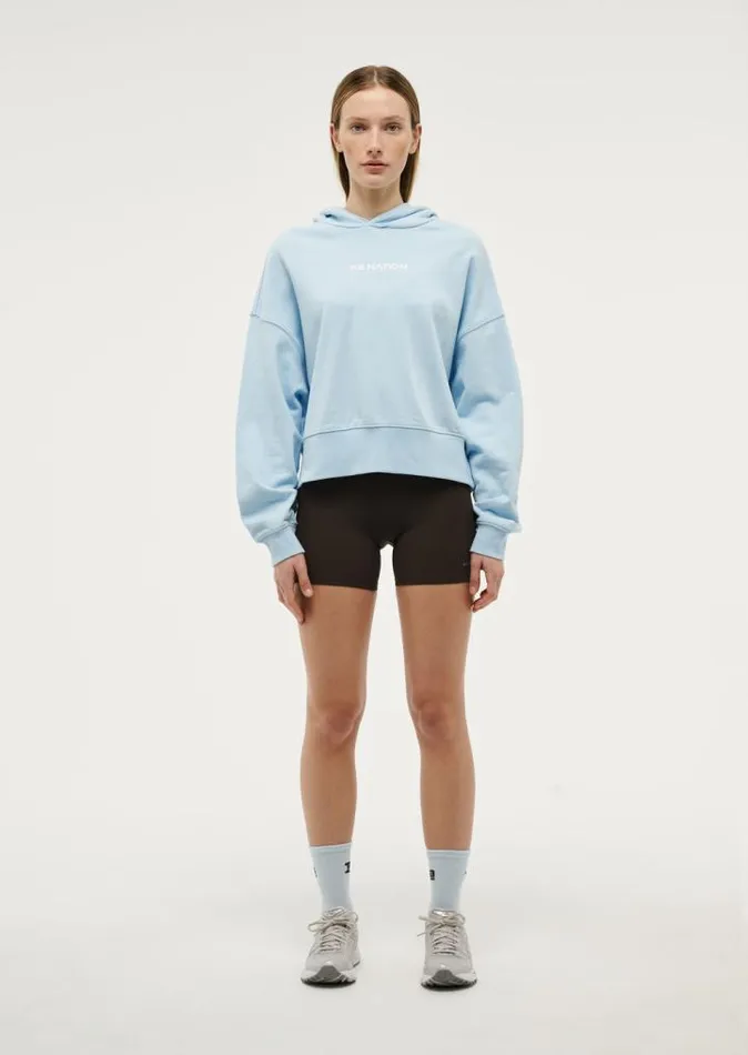 PE Nation Hoodies Women TRANSITION HOODIE IN SKY BLUE PE Nation Hoodies Women TRANSITION HOODIE IN SKY BLUE