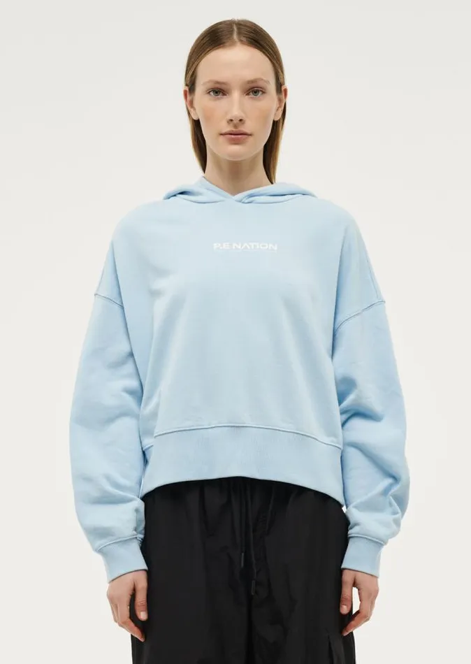 PE Nation Hoodies Women TRANSITION HOODIE IN SKY BLUE PE Nation Hoodies Women TRANSITION HOODIE IN SKY BLUE