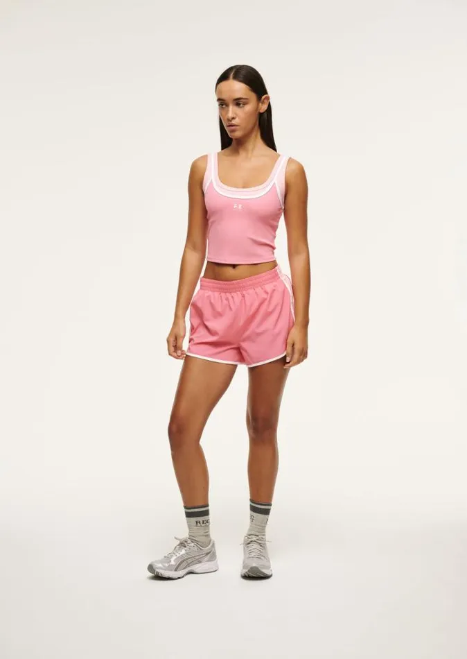 PE Nation Shorts Women PRESET SHORT IN PINK LEMONADE PE Nation Shorts Women PRESET SHORT IN PINK LEMONADE