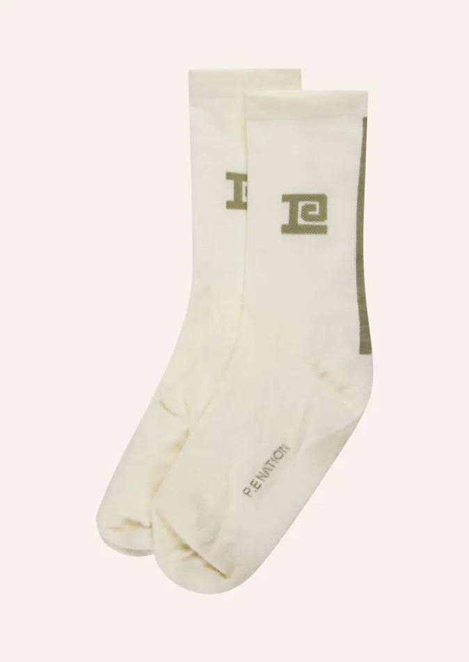 PE Nation Socks Women MEDLEY SOCK IN WHISPER WHITE