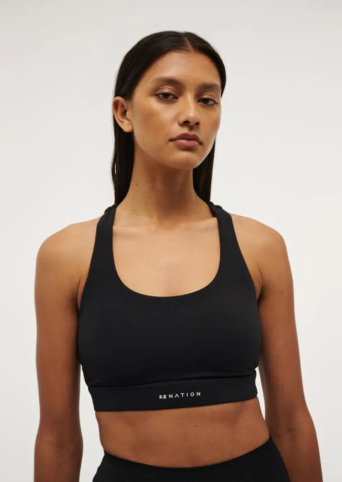 PE Nation Sports Bras Women FREQUENCY SPORTS BRA IN BLACK PE Nation Sports Bras Women FREQUENCY SPORTS BRA IN BLACK