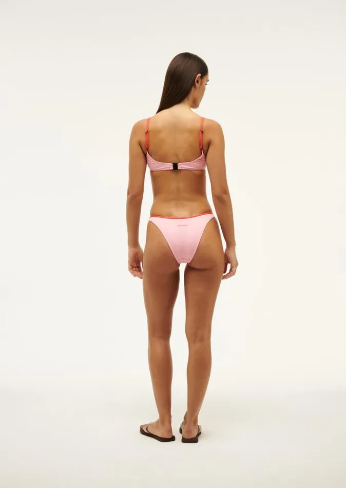 PE Nation Swimwear Women OCEANSIDE BIKINI BOTTOM IN CANDY PINK PE Nation Swimwear Women OCEANSIDE BIKINI BOTTOM IN CANDY PINK