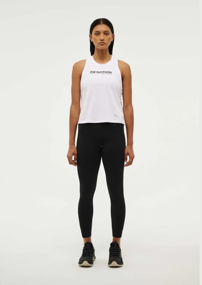 PE Nation Tanks Women AERO TANK IN OPTIC WHITE PE Nation Tanks Women AERO TANK IN OPTIC WHITE