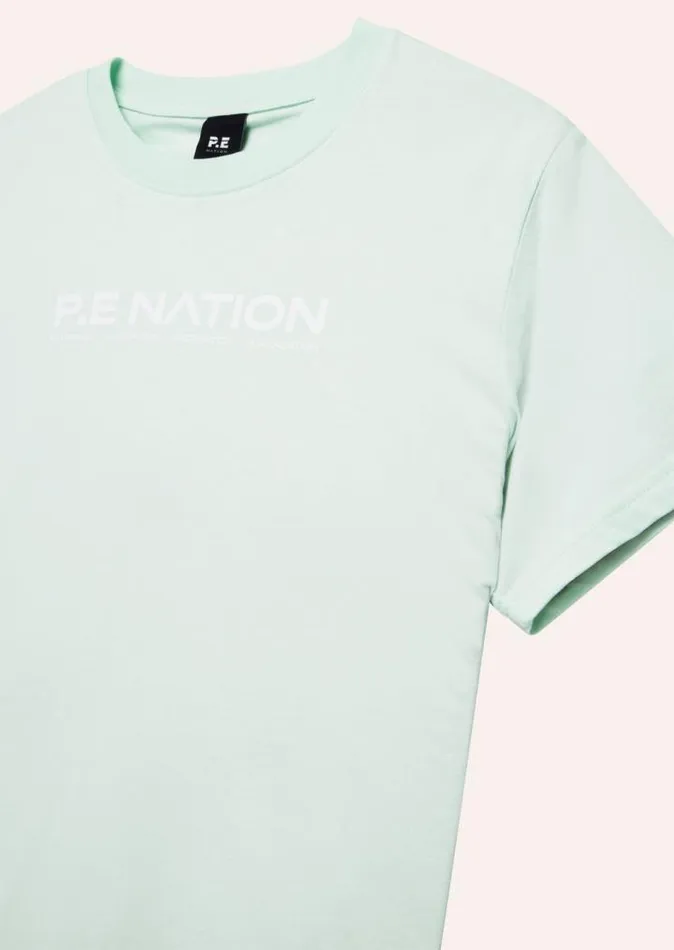 PE Nation Tees Women AERO SHORT SLEEVE TEE IN HINT OF MINT PE Nation Tees Women AERO SHORT SLEEVE TEE IN HINT OF MINT