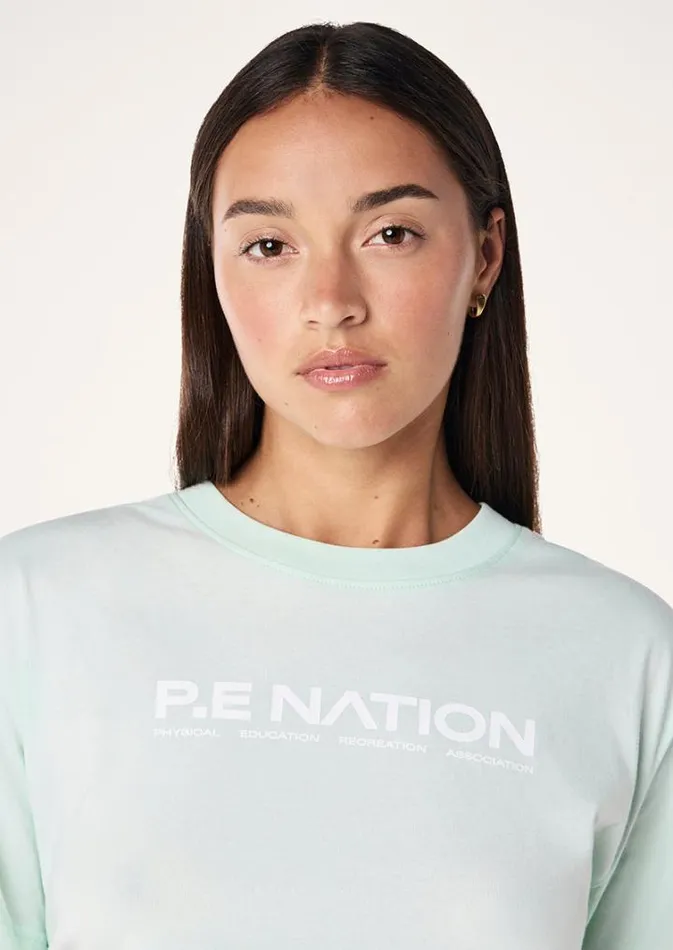 PE Nation Tees Women AERO SHORT SLEEVE TEE IN HINT OF MINT PE Nation Tees Women AERO SHORT SLEEVE TEE IN HINT OF MINT