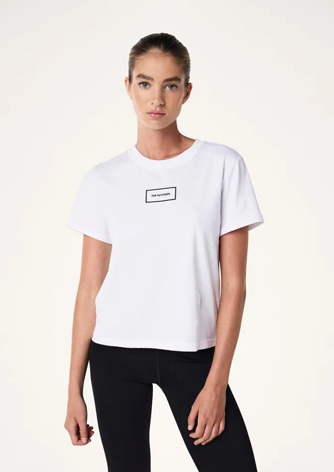 PE Nation Tees Women KITE TEE IN OPTIC WHITE