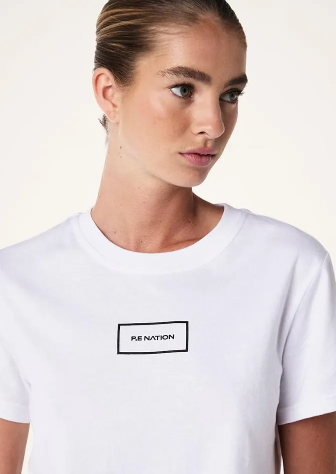 PE Nation Tees Women KITE TEE IN OPTIC WHITE PE Nation Tees Women KITE TEE IN OPTIC WHITE