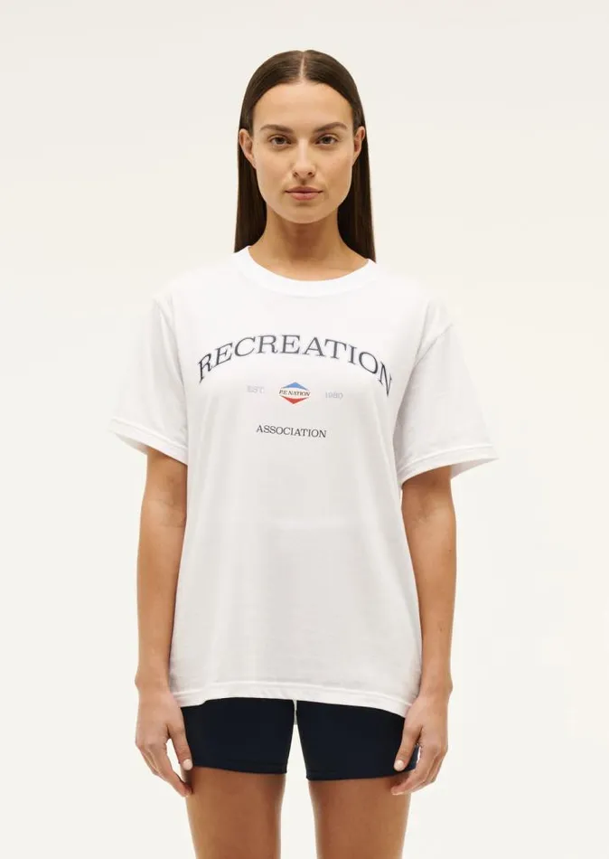 PE Nation Tees Women RECREATION TEE IN OPTIC WHITE
