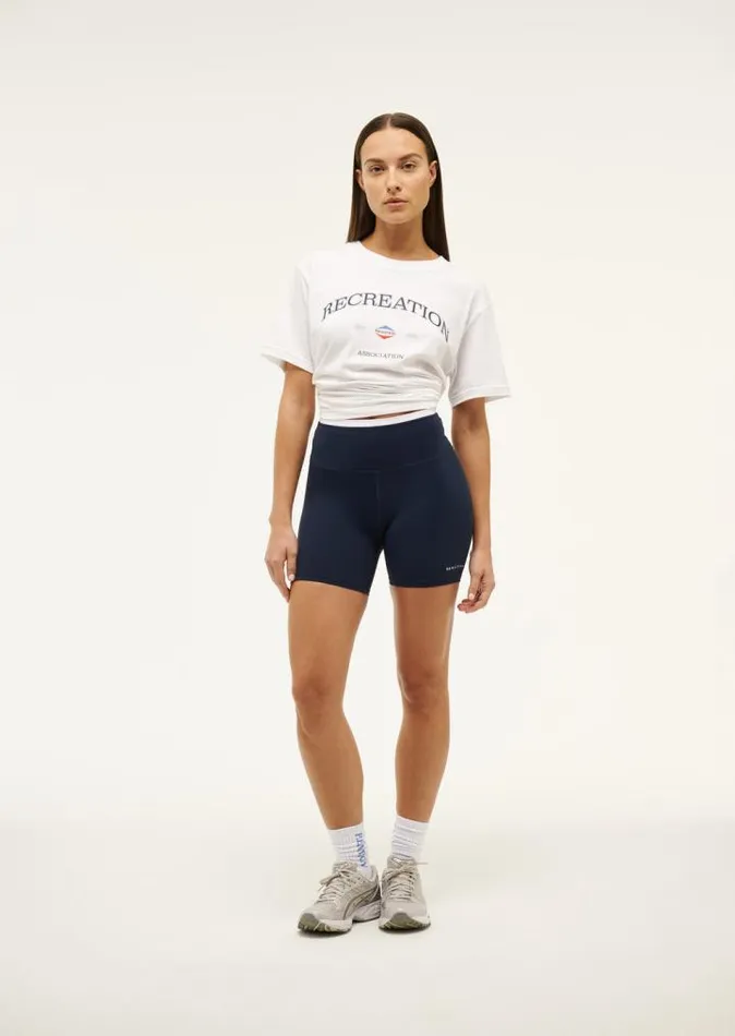PE Nation Tees Women RECREATION TEE IN OPTIC WHITE PE Nation Tees Women RECREATION TEE IN OPTIC WHITE