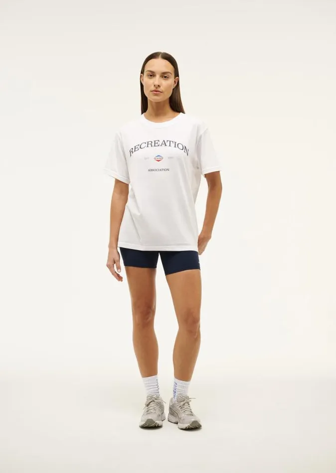 PE Nation Tees Women RECREATION TEE IN OPTIC WHITE PE Nation Tees Women RECREATION TEE IN OPTIC WHITE