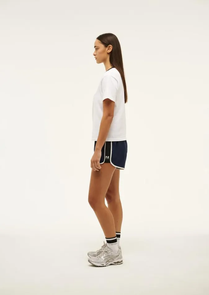 PE Nation Tees Women SPORTIVE SHORT SLEEVE TEE IN OPTIC WHITE PE Nation Tees Women SPORTIVE SHORT SLEEVE TEE IN OPTIC WHITE