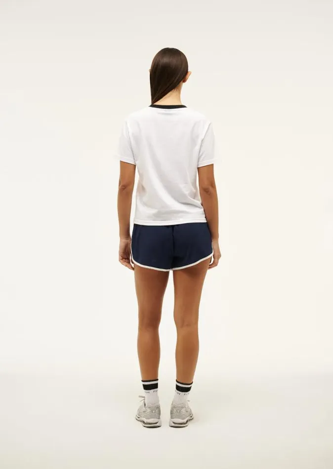 PE Nation Tees Women SPORTIVE SHORT SLEEVE TEE IN OPTIC WHITE PE Nation Tees Women SPORTIVE SHORT SLEEVE TEE IN OPTIC WHITE