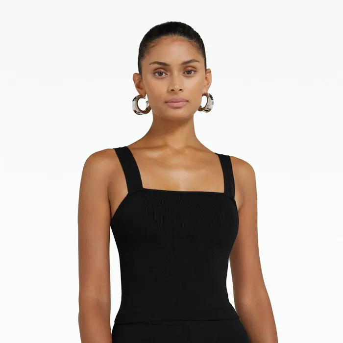 Pacay Black Knit Women Safiyaa Tops